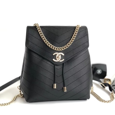 Chanel 2019 Women Back Pack ,25CM - 샤넬 2019 여성용 백팩,CHAB0708,25CM,블랙