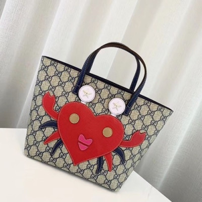 Gucci 2019 Supreme Mini Tote Bag,21CM - 구찌 2019 수프림 여성용 토트백 550758,GUB0593,21CM,레드