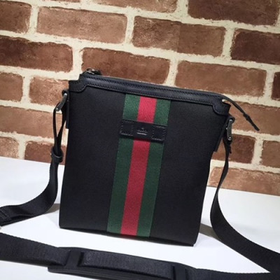 Gucci 2019 GG Messenger Shoulder Bag,22CM - 구찌 2019 GG 남성용 메신저 숄더백 471454,GUB0596,22CM,블랙