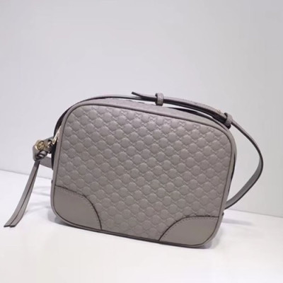 Gucci 2019 Microssima Leather Shoulder Bag,22CM - 구찌 2019  마이크로시마 레더 숄더백 449413 ,GUB0601,22cm,그레이