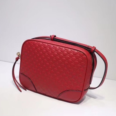 Gucci 2019 Microssima Leather Shoulder Bag,22CM - 구찌 2019  마이크로시마 레더 숄더백 449413,GUB0602 ,22cm,레드
