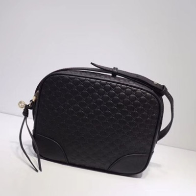 Gucci 2019 Microssima Leather Shoulder Bag,22CM - 구찌 2019  마이크로시마 레더 숄더백 449413,GUB0603 ,22cm,블랙