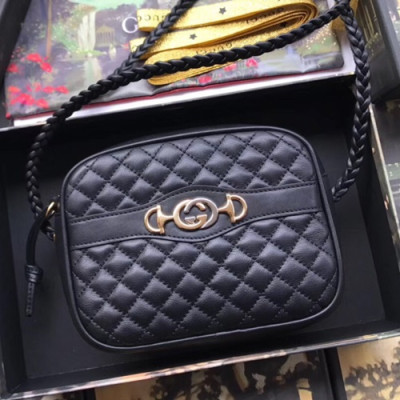 Gucci 2019 Laminated Leather Women Shoulder Bag ,17CM - 구찌 2019 라미네이트 레더 여성용 숄더백 GUB0624,17CM,블랙