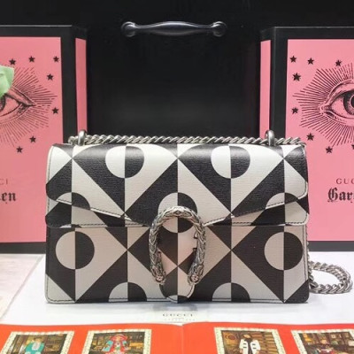 Gucci 2019 GG Dionysus Leather Shoulder Bag ,28CM - 구찌 2019 GG 디오니소스 레더 여성용 숄더백 GUB0636 ,28cm,블랙