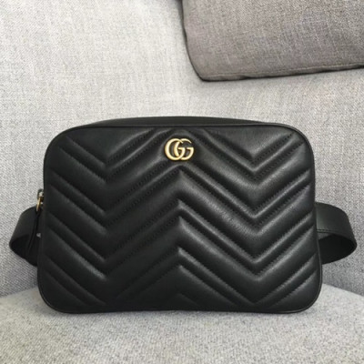 Gucci 2019 Matlase Belt Bag,24CM - 구찌 2019 마틀라세 벨트백 ,GUB0639,24CM,블랙