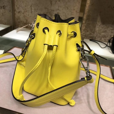 Fendi 2019 Mon Tresor Bucket Shoulder Bag ,18CM - 펜디 2019 몬 트레조 버킷 숄더백  FENB0391,18CM,옐로우