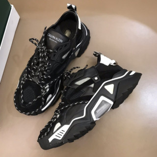 Calvin Klein 2018 Mm/Wm Leather Running Shoes - 캘빈클라인 남자 레더 런닝화 Cal0010x.Size(225 - 275).블랙
