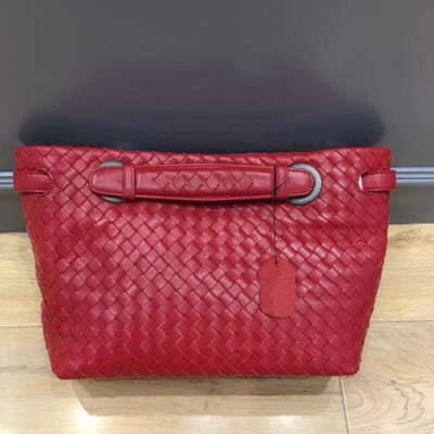 Bottega Veneta Leather Women Tote Bag,25cm - 보테가 베네타 레더 여성용 토트백 BVB0239,25cm,레드