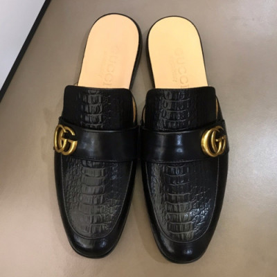 [커스텀급]Gucci 2019 Mens Vintage GG Logo Blopper-mule - 구찌 남성 GG 빈티지 로고 블로퍼뮬 Guc01193x.Size(240 - 275).블랙