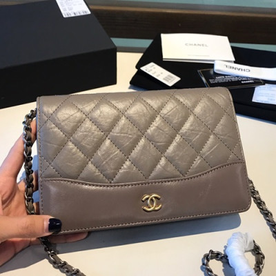 Chanel WOC Chain Cross Bag ,19CM - 샤넬 WOC 체인 크로스백,CHAB0747,19CM,그레이