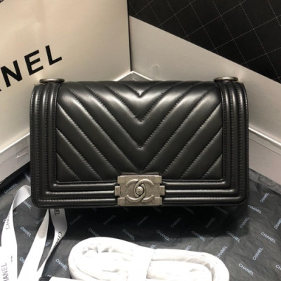 Chanel 2019 Leboy Chain Shoulder Bag,25CM - 샤넬 2019 르보이 체인 숄더백  67086 - CHAB0773,25CM,블랙