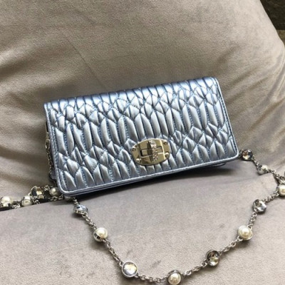 MiuMiu 2019 Matelasse Tote Shoulder Cross Bag,19cm - 미우미우 2019 마틀라세 토트 숄더 크로스백,5DH044 , MIUB0323, 19cm,연블루