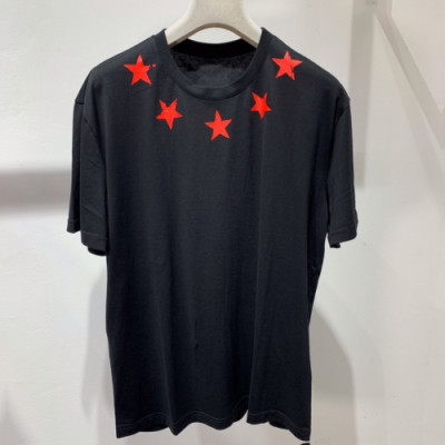 Givenchy 2019 Mens Star Oversize Cotton Short Sleeved Tshirt - 지방시 남성 스타 오버사이즈 코튼 반팔티 Giv0168x.Size(xs - l).블랙