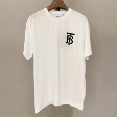 [매장판]Burberry 2019 Mm/Wm Logo Cotton Short Sleeved Tshirt - 버버리 남자 로고 코튼 반팔티 Bur0833x.Size(xxs - xl).화이트