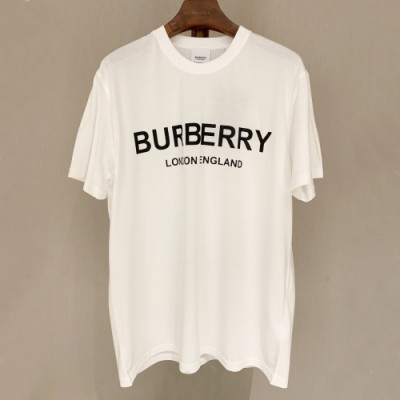 [매장판]Burberry 2019 Mm/Wm Logo Cotton Short Sleeved Tshirt - 버버리 남자 로고 코튼 반팔티 Bur0837x.Size(xxs - xl).화이트