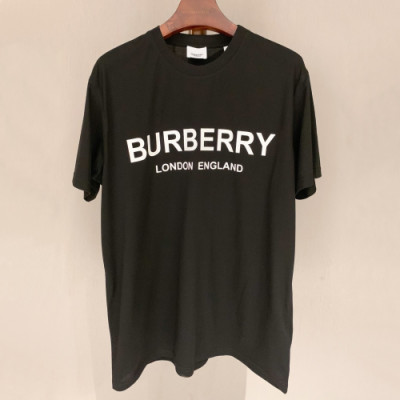 [매장판]Burberry 2019 Mm/Wm Logo Cotton Short Sleeved Tshirt - 버버리 남자 로고 코튼 반팔티 Bur0838x.Size(xxs - xl).블랙