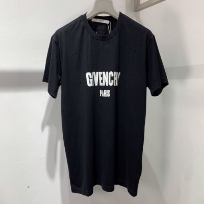 Givenchy 2019 Mens Logo Oversize Cotton Short Sleeved Tshirt - 지방시 남성 로고 오버사이즈 코튼 반팔티 Giv0181x.Size(xxs - m).블랙