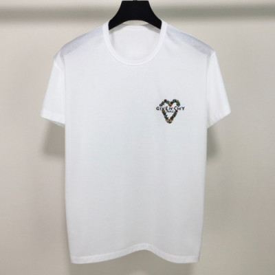 Givenchy 2019 Mm/Wm Logo Oversize Cotton Short Sleeved Tshirt - 지방시 남자 로고 오버사이즈 코튼 반팔티 Giv0183x.Size(xs - 2xl).화이트