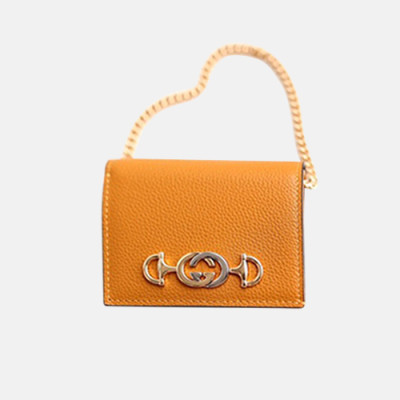 Gucci 2019 Womens Zumi Chain Crad Case 570660 - 구찌 여성 주미 체인 카드 케이스  GUW0025.Size(11cm).옐로우