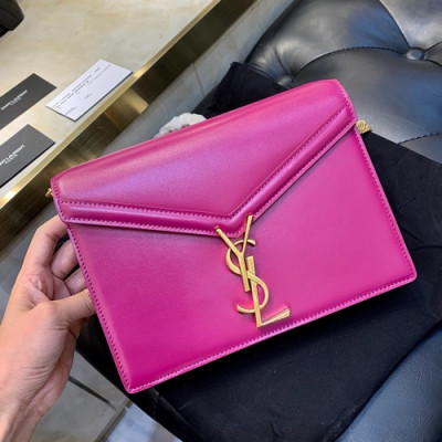 Saint Laurent 2019 Women Cassandra Chain Shoulder Bag,22CM - 입생로랑 2019 여성용 카산드라 체인 숄더백 532750 , SLB0341,22CM,핫핑크