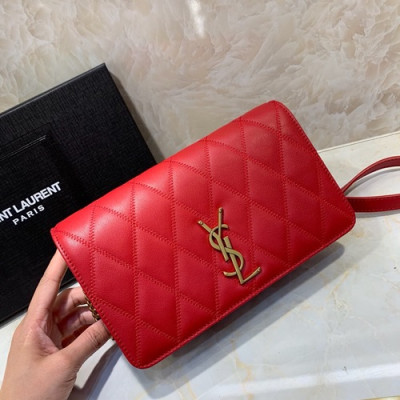 Saint Laurent 2019 Monogram Angie Chain Shoulder Bag,22CM - 입생로랑 2019 모노그램 엔지 체인 숄더백 568906 , SLB0344,22CM,레드