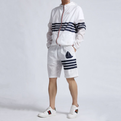 Thom Browne 2019 Mens Casual Sunscreen Windproof Jacket&Short Pants - 톰브라운 남성 캐쥬얼 자외선 차단 방풍자켓&반바지 Tho0158x.Size(m - 2xl).2컬러(레드/네이비)