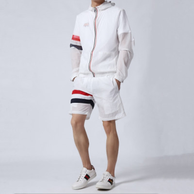Thom Browne 2019 Mens Casual Sunscreen Windproof Jacket&Short Pants - 톰브라운 남성 캐쥬얼 자외선 차단 방풍자켓&반바지 Tho0160x.Size(m - 2xl).2컬러(그레이/화이트)
