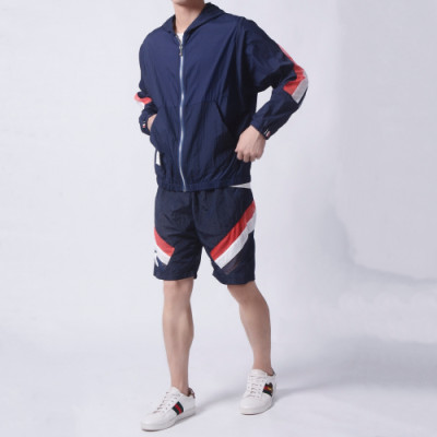 Thom Browne 2019 Mens Casual Sunscreen Windproof Jacket&Short Pants - 톰브라운 남성 캐쥬얼 자외선 차단 방풍자켓&반바지 Tho0161x.Size(m - 2xl).네이비