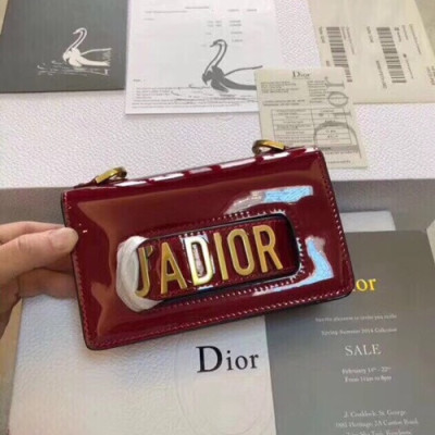 Dior 2019 J'adior Leather Mini Chain Shoulder Bag ,18CM - 디올 2019 자디올 레더 여성용 미니 체인 숄더백,DIOB0248,18CM,레드
