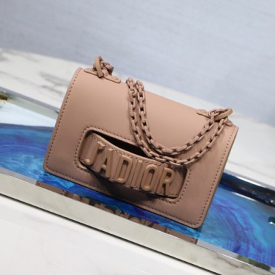 Dior 2019 J'adior Leather Mini Chain Shoulder Bag ,18CM - 디올 2019 자디올 레더 여성용 미니 체인 숄더백,DIOB0252,18CM,베이지핑크