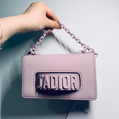 Dior 2019 J'adior Leather Mini Chain Shoulder Bag ,18CM - 디올 2019 자디올 레더 여성용 미니 체인 숄더백,DIOB0253,18CM,연핑크