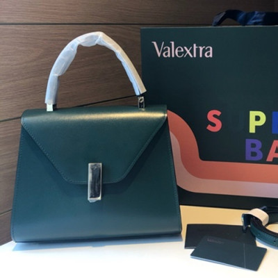 Valextra 2019 Leather Tote Shoulder Bag,22/30CM - 발렉스트라 2019 레더 토트 숄더백,VALB0016,22/30CM,그린