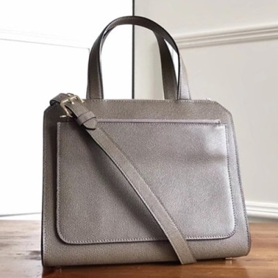 Valextra 2019 Passepartout Leather Tote Shoulder Bag,26CM - 발렉스트라 2019 패스파토 레더 토트 숄더백,VALB0038,26CM,그레이