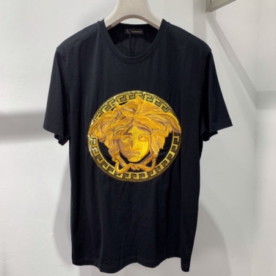 Versace 2019 Mens Medusa Printing Short Sleeved Tshirt - 베르사체 남성 메두사 프린팅 반팔티 Ver0258x.Size(s - xl).블랙