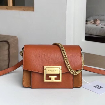 Givenchy 2019 Leather Shoulder Bag,15.5CM - 지방시 2019 레더 여성용 숄더백,GVB0065,15.5CM,브라운