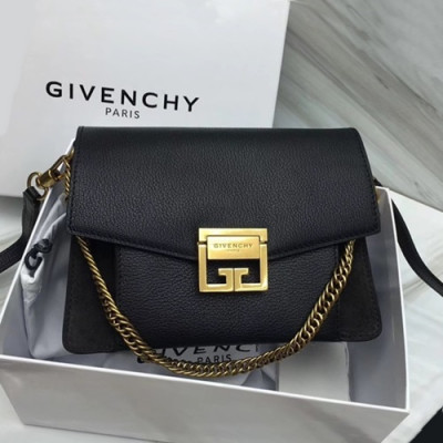 Givenchy 2019 Leather Medium Shoulder Bag,22CM - 지방시 2019 레더 미듐 숄더백,GVB0067,22CM,블랙