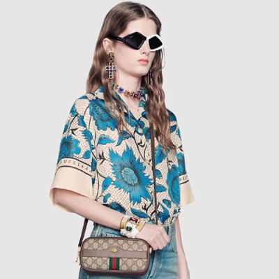 Gucci 2019 GG Ophidia Women Mini Shoulder Bag,19CM - 구찌 2019 GG 오피디아 미니 여성용 숄더백 546597,GUB0666,19CM,브라운