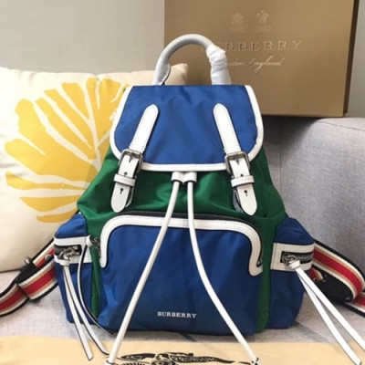 Burberry Nylon Back Pack , 33cm - 버버리 나일론 남여공용 백팩 ,BURB0303,33cm,블루+그린