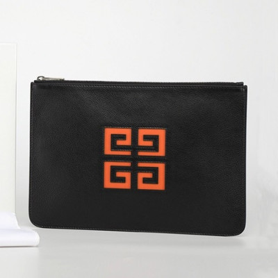 Givenchy 2019 Leather Clutch Bag,30cm - 지방시 2019 레더 남여공용 클러치백 GVB0095,30cm,블랙