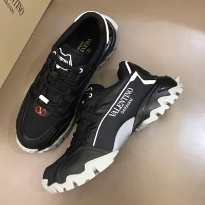 Valentino 2019 Mens Garavani Bounce Sneakers - 발렌티노 남성 로고 레더 스니커즈 Val0214x.Size(240 - 280).블랙