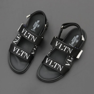 [매장판]Valentino 2019 Mm/Wm Logo Velvro Sandal - 발렌티노 남자 로고 벨크로 샌들 Val0216x.Size(230 - 275).블랙