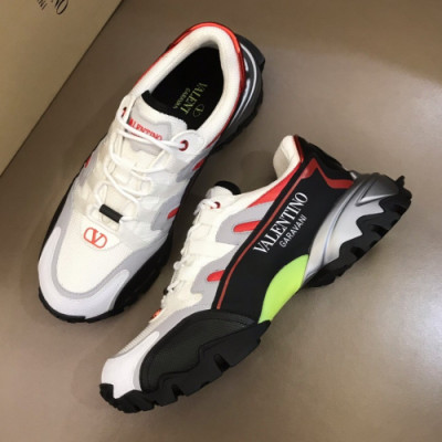 Valentino 2019 Mens Garavani Bounce Sneakers - 발렌티노 남성 로고 레더 스니커즈 Val04x.Size(240 - 280).레드