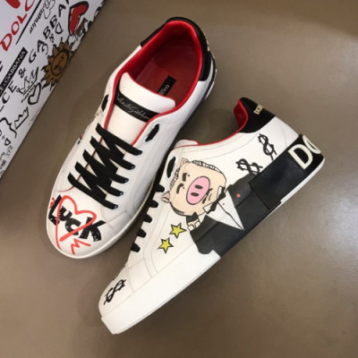 [커스텀급]Dolce&Gabbana 2019 Mens Graffity Pearl Leather Sneakers - 돌체앤가바나 2019 남성 그래피티 진주 레더 스니커즈 Dol01x.Size(240 - 275).화이트