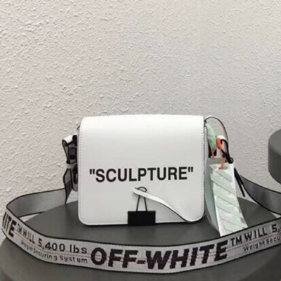 Off White 2019 Leather Binder Clip Shoulder Bag,19cm - 오프화이트 2019 레더 바인더 클립 숄더백 5509-OFFB0038,19cm,화이트