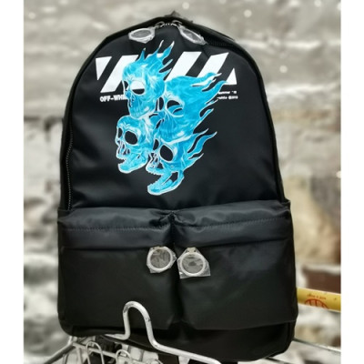 Off White 2019 Nylon Back Pack,43cm - 오프화이트 2019 나일론 남여공용 백팩 OFFB0062,43cm,블랙