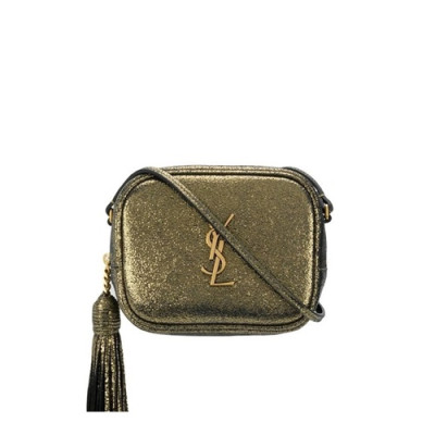 Saint Laurent 2019 Leather Shoulder Cross Bag,14CM - 입생로랑 2019 레더 여성용 숄더 크로스백,452317, SLB0409,14CM,다크옐로우골드