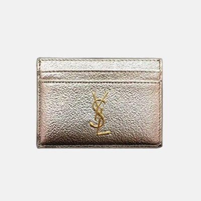 Saint Laurent 2019 Card Purse - 입생로랑 남여공용 카드 퍼스 SLW0015.10.5cm,옐로우골드