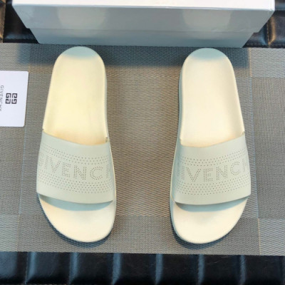 [여름추천템]Givenchy 2019 Mens Casual Leather Slipper - 지방시 남성 캐쥬얼 레더 슬리퍼 Giv0190x.Size(240 - 275).화이트