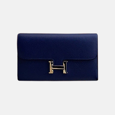 Hermes 2019 Womens Leather Wallet - 에르메스 2019 여성용 레더 장지갑 HERW0032,다크블루