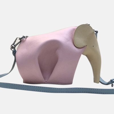 Loewe Elephant Mini Cross Bag,20CM - 로에베 엘리펀트 미니 크로스백 ,LOEB0020 ,20CM, 핑크+민트